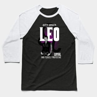 Leo Queen Gangsta Baseball T-Shirt